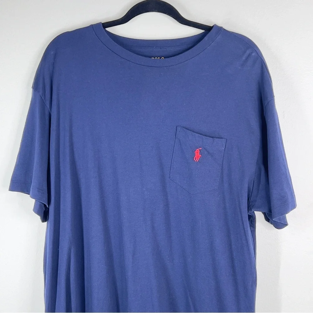 POLO RALPH LAUREN XL Blue Short Sleeve T shirt